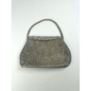 Vintage 70s Beaded Glam Mini‎ Evening Bag Fairy Whimsical Formal Purse Sparkly
